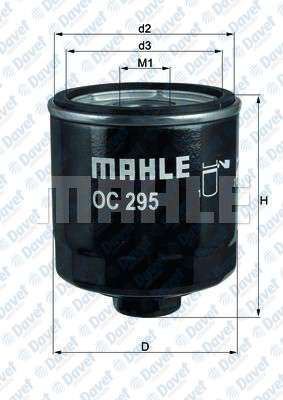 MAHLE OC295 Yag Filtresi Bora Caddy Ii/Iii Golf Iii/Iv/V/Vi Polo Vento A2 Altea Cordoba Ibiza Ii/Iii/Iv/V Inca Leon Toledo Ii Fabia Felicia I/Ii Octavia Roomster 1.4/1.6 93>>
